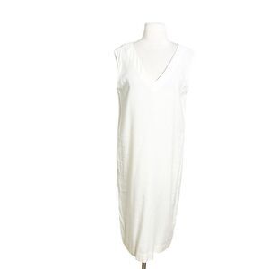 NEW Horses Atelier Size 3 Medium Shift Dress Ivory Sleeveless Minimalist